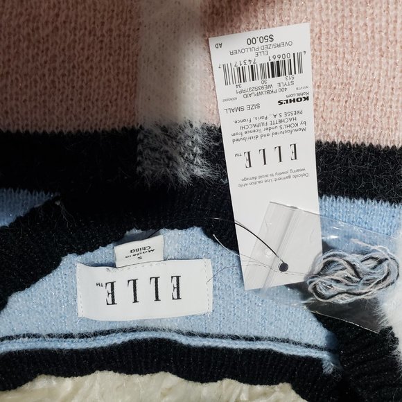 NWT ELLE soft knit crew neck sweater soft comfortable - Picture 5 of 9